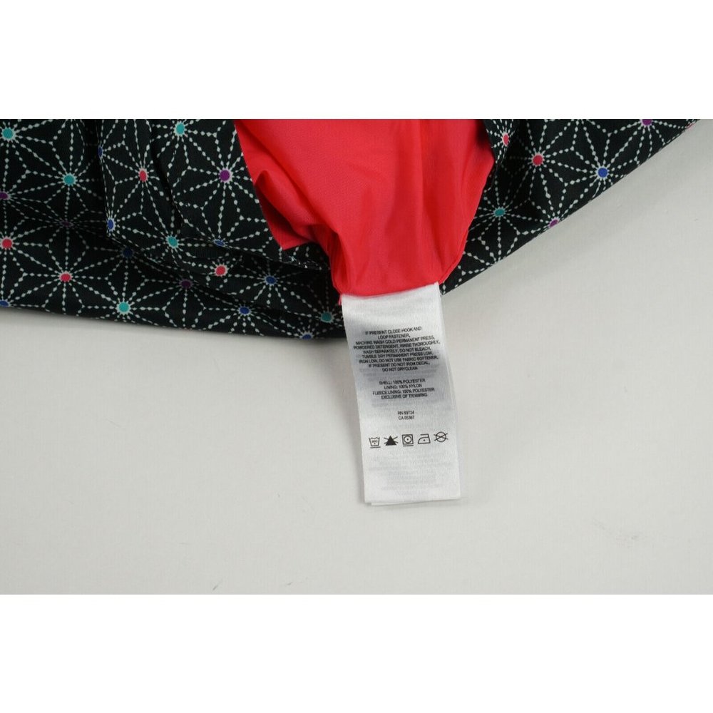 Columbia Interchange Outgrown Kids Large Black Snowflake Lined Waterproof Jacket - Picture 8 of 10